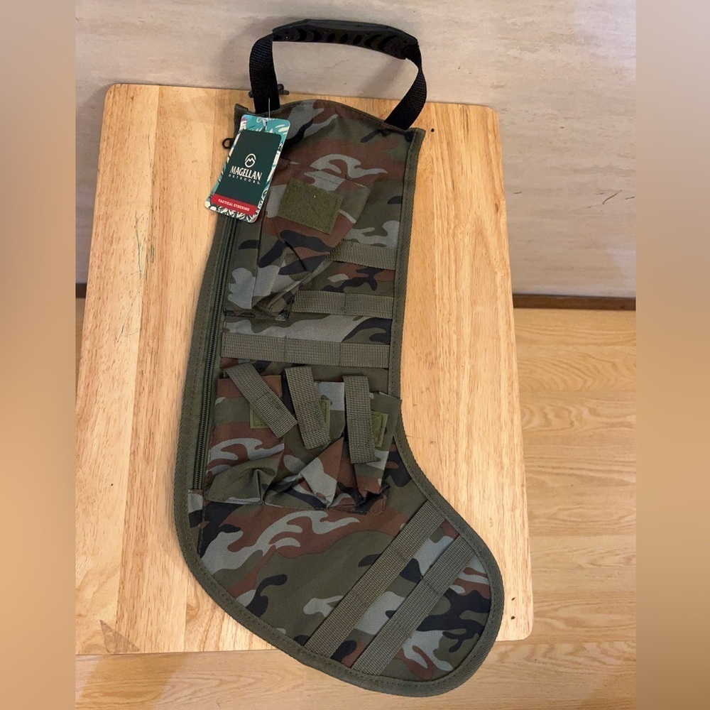 NWT- Magellan Tactical Christmas Stocking Green Camo